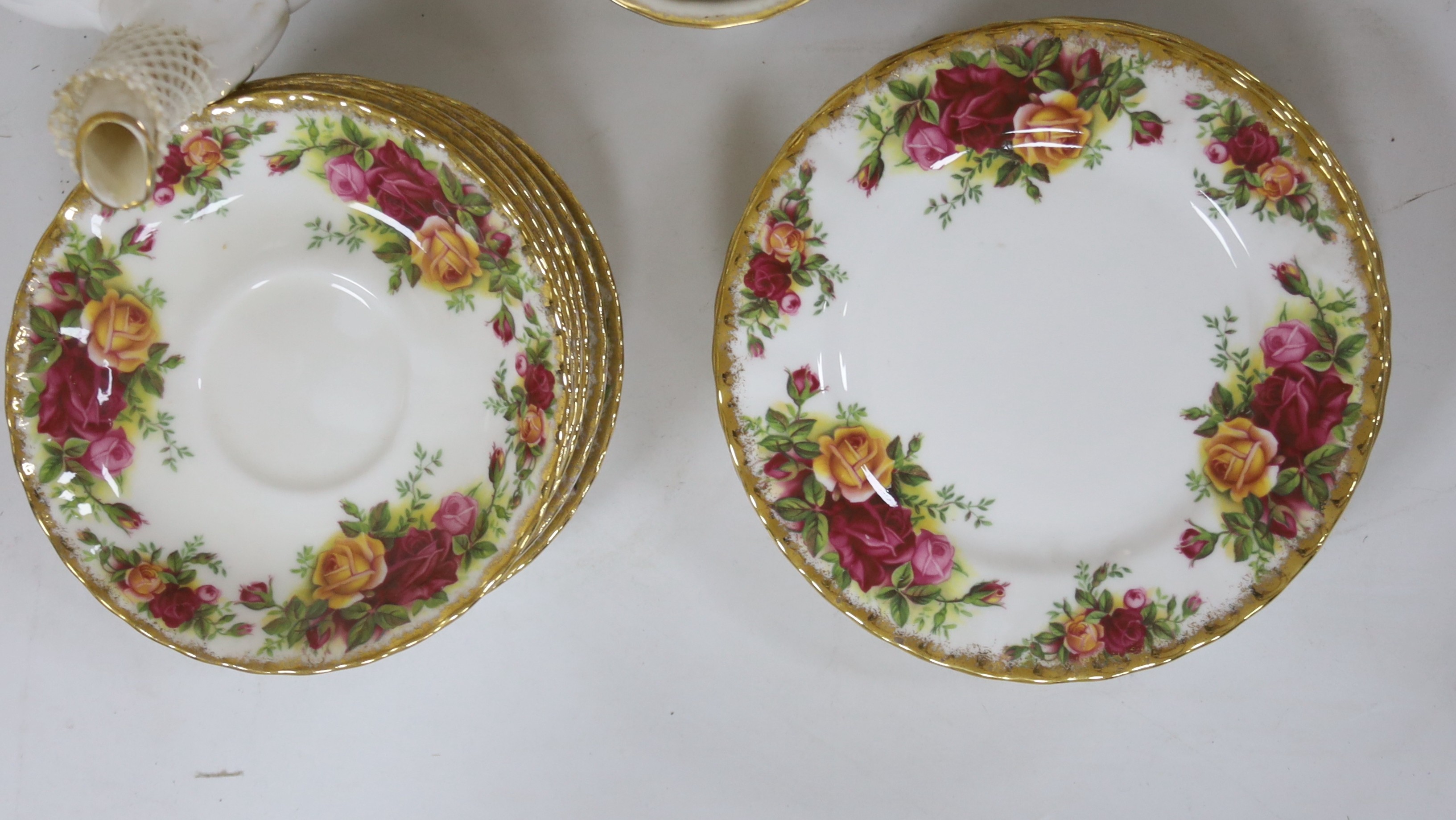 A Royal Albert 'Old Country Roses' part tea service